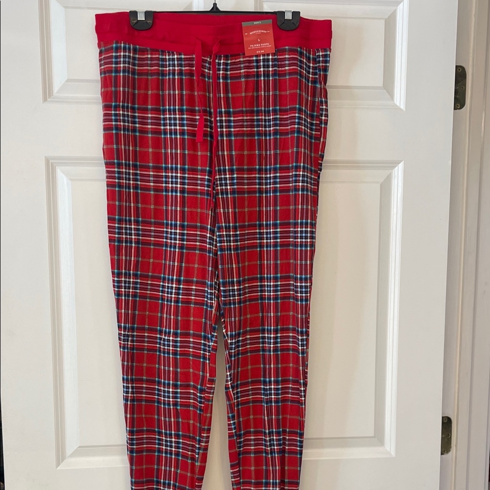 Wondershop Red and Blue Plaid Pajama Pants